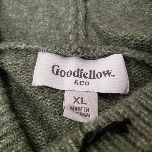 Goodfellow Mens Green Sweater Hoodie Size XL - Picture 3 of 5